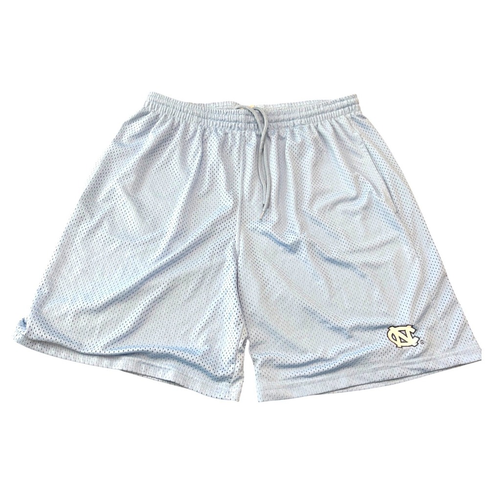 NCAA North Carolina Tar Heels Mesh Basketball Shorts Blue Mens Large UNC Logo